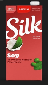 lot 1669 image: 4 pk Silk Original Soy Milk 32 Oz Cartons
