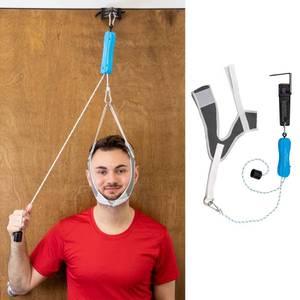 lot 1673 image: NeckPro II - Neck Traction Cervical Device Over the Door Home Neck Stretcher Hammock for Pain Relief, Pinched Nerve Pain, Posture Corrector, Decompression