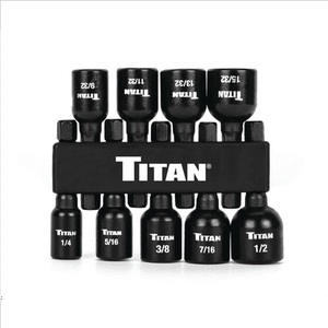 lot 1683 image: Titan 16298 9 Pc. Sae Magnetic Nut Setter