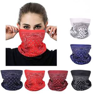 lot 1686 image: XINYUN Bandanas Mask Outdoor Seamless Neck Gaiter Paisley Magic Headband Scarf Face Cover for Dust Wind High Elastic Multi Headwear with UV Resistance for Cycling Yoga Hiking Fishing Pack of 6