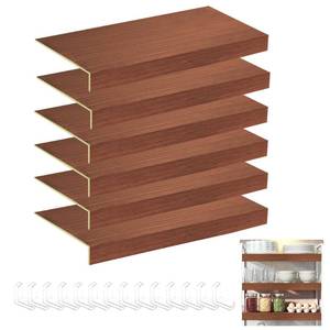 lot 1691 image: BANKQF 6 Pcs Wire Shelf Covers, 24 x 12 Rack Covers for Wire Shelving, Upgraded Glossy, 0.31-inch Thick (Not Wood) Moisture Durable Shelfs Liner Pantry Kitchen, Closet &amp Utility Retail- $130