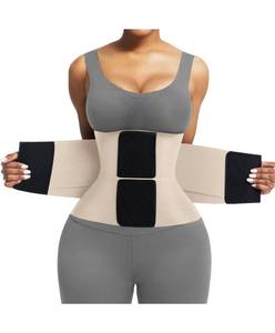 lot 1717 image: FeelinGirl Women Corset Waist Trainer Belt Tummy Control Waist Cincher Trimmer Waist Workout Body Shaper Skin 3XL