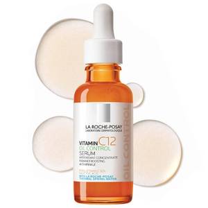 lot 1723 image: La Roche-Posay Pure 12% Vitamin C Oil Control Serum For Face With Hyaluronic Acid & Salicylic Acid, Hydrating Face Serum for Oily & Combination Skin, Boost Radiance & Reduce Wrinkles