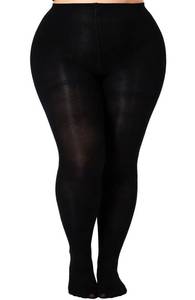 lot 1742 image: MERYLURE 240D Plus Size Tights for Women Opaque Control Top Pantyhose Ultra Soft High Waist Solid Color Footed Stockings