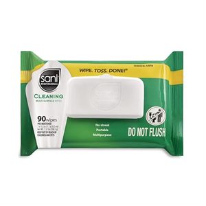 lot 1751 image: PDI Sani-Professional Cleaning Wipe, Multi-Surface, Fresh Scent, Non - Streak, For Kitchen, Restaurant Tables, Glass, Treated Wood, 90 Count