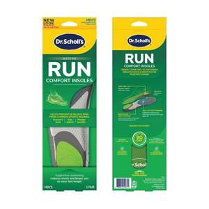 lot 1753 image: Dr. Scholls Run Active Comfort Insoles,Mens, 1 Pair, Trim to Fit Inserts