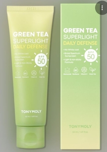 lot 1754 image: TONYMOLY Green Tea Superlight Daily Defense Sunscreen SPF50 1.69 Oz