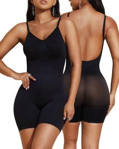 lot 1762 image: Paukee Womens Backless Shapewear Bodysuit Tummy control Shorts Seamless Body Shaper Light Body Sculpting Large