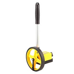 lot 1774 image: Collapsible Measuring Wheel for Distance Surveying, Surveyor Wheel with Carry Bag &amp Tape Measure for Construction, Land Measurement Projects, Retail $64