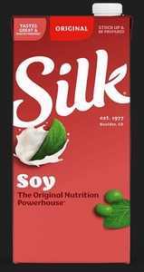 lot 1940 image: 4 pk Silk Original Soy Milk 32oz Cartons