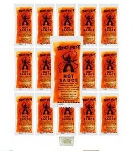 lot 1941 image: Texas Pete Hot Sauce Packets 80 Count