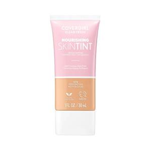 lot 1977 image: COVERGIRL Clean Fresh Nourishing Skin Tint, 570 MediumTan, Liquid Foundation, Dewy Finish, Infused with Coconut & Aloe, Vegan Formula