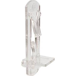 lot 1993 image: Prime-Line R 7316 14 In., Plastic, Clear Locking Shelf Pegs 6 Count (Pack of 1)