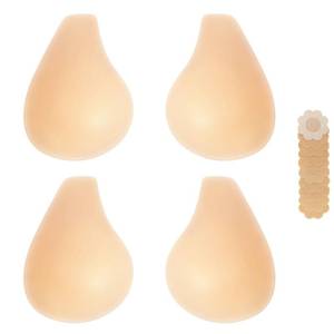 lot 2016 image: Bontierie 2025 Added Lift Seamless Nipple Covers Ultra-Thin Push up Sticky Pasties Women Adhesive Bras-2 Pairs Nude