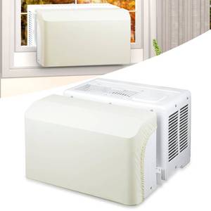 lot 2020 image: Forestchill Indoor Air Conditioner Cover, Compatible with Midea U-Shaped Window AC Unit, Wind Proof &amp Dust Proof Indoor AC Cover with Sealing Tape, Retail $25