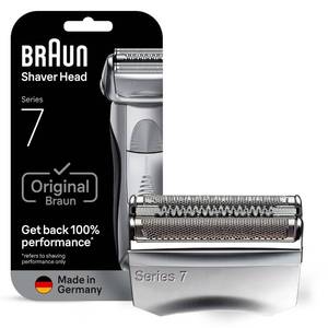 lot 2027 image: Braun Series 7 70S Electric Shaver Head Replacement Cassette Silver, Retail $45