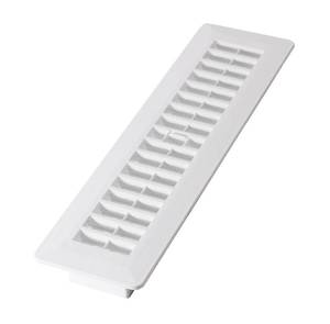 lot 2028 image: Decor Grates PL212-WH 2-Inch by 12-Inch Plastic Floor Register, White