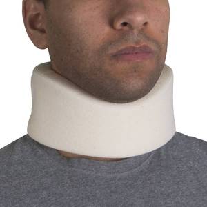 lot 2030 image: OTC Cervical Collar, Soft Contour Foam, Neck Support Brace, White Narrow 2.5 Depth, Medium