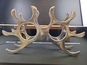 lot 1706 image: Modern Aluminum Wine Rack