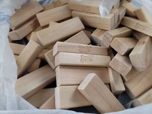 lot 1729 image: Precision Hardwood Jenga Blocks Set