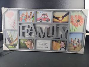 lot 1735 image: Family Wall Collage Picture Frame by Household Trends