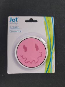 lot 1743 image: Jot Writing Pink Circular Eraser