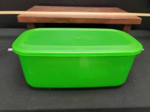 lot 1905 image: Green Plastic Food Storage Container
