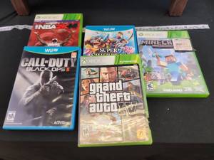 lot 1935 image: Popular Video Game Bundle - Xbox 360, Wii U Mixed Lot