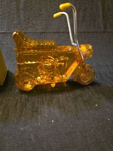 lot 5341 image: Avon Mini-Bike Motorcycle Glass Bottle