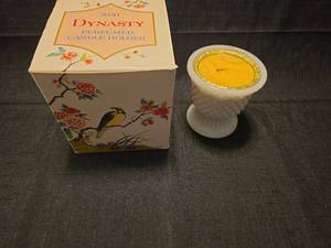 lot 5321 image: Avon Dynasty Perfumed Candle Holder Set
