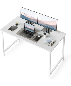 lot 34712 image: Cubiker Computer Desk, 40 inch Small Home Office Desk for Small Spaces, Modern Simple Style for Home, Office, Warm White