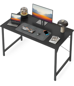 lot 34713 image: Cubiker Computer Desk, 40 inch Small Home Office Desk for Small Spaces, Modern Simple Style for Home, Office, Dark Black - Retail $0