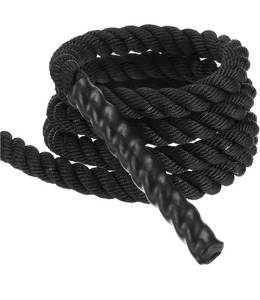 lot 34723 image: Battle Rope, Workout Rope Heavy Fitness Exercise Rope for Strength Training Home Gym Muscle Building, Black - Retail $0