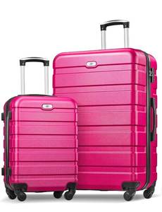 lot 34724 image: Suitour Luggage Sets 2 Piece with Spinner Wheels,Hard Shell 20 Carry on Suitcase and 28 inch Luggage with Spinner Wheels Suitcase Set with TSA Lock(20in28in) - Retail $99