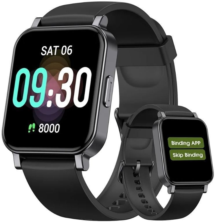 lot 61387 image: Pedometer Watch Senior Friendly No AppPhone Required, Waterproof Fitness Tracker Watch with Step Counter CaloriesSleep Tracker for Walking Running