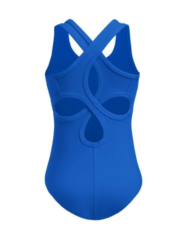 lot 14649 image: Girls Dance Leotard Ballet Leotards Hollow Back Sleeveless Camisole Leotard Dance Outfit Royal Blue 12-13Y - Retail $17