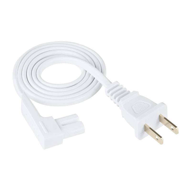 lot 53848 image: 3-Foot Power Cord Compatible with Sonos One, Sonos One SL, Sonos Play-1 Speakers - Power Plug Cable (Standard, White) - Retail $17