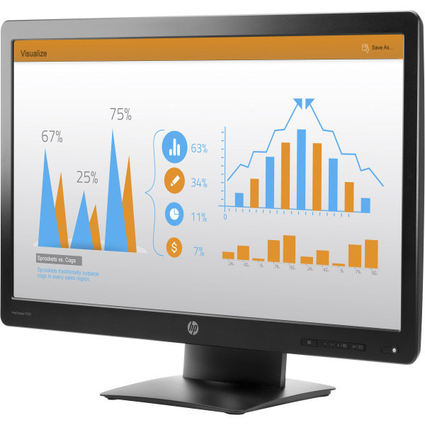 lot 250 image: HP Business P232 23 Full HD LED LCD Monitor, 169, Black tested working no stand ITR80