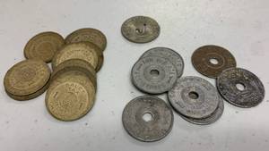 lot 45 image: Oklahoma Tax Tokens Collection 22 total