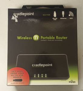 lot 103 image: Cradlepoint CTR35 Wireless N Portable Router