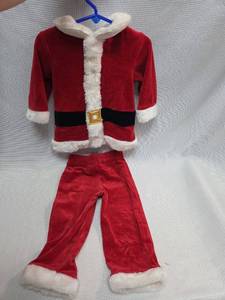lot 374 image: KOALA KIDS 18M TODDLERSanta Claus Velvet Outfit 2-Piece Set