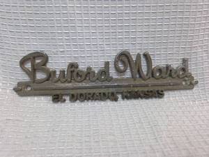 lot 387 image: BUFORD WARD Dealer emblem El Dorado, KS. Badge Metal. Vintage
