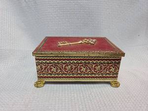 lot 397 image: Blue Bird Confectionery Box with Key Design, with contents
