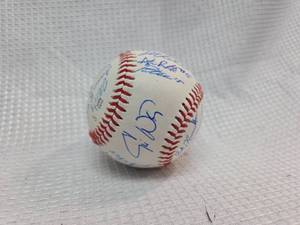lot 407 image: NCAA Championship Baseball with Team Signatures