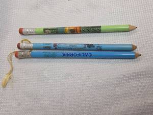 lot 439 image: 1970s California and Kansas State Souvenir Pencils