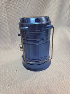 lot 457 image: Blue LED Solar Camping Lantern