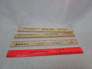 lot 582 image: Promotional Wooden Rulers Collection