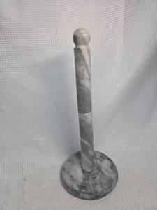 lot 596 image: Gray Marble Paper Towel Holder