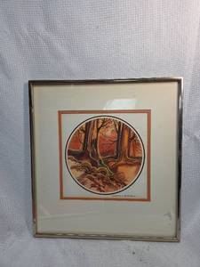 lot 652 image: Charles H. Sanderson Forest Scene Artwork