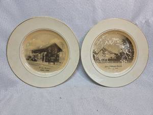 lot 659 image: 1880-1980 Leon Kansas Commemorative Plates